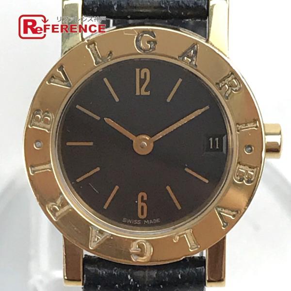 BVLGARI ブルガリ BB23GL ブルガリブルガリ レディース腕時計 K18/レザーベルト レ...