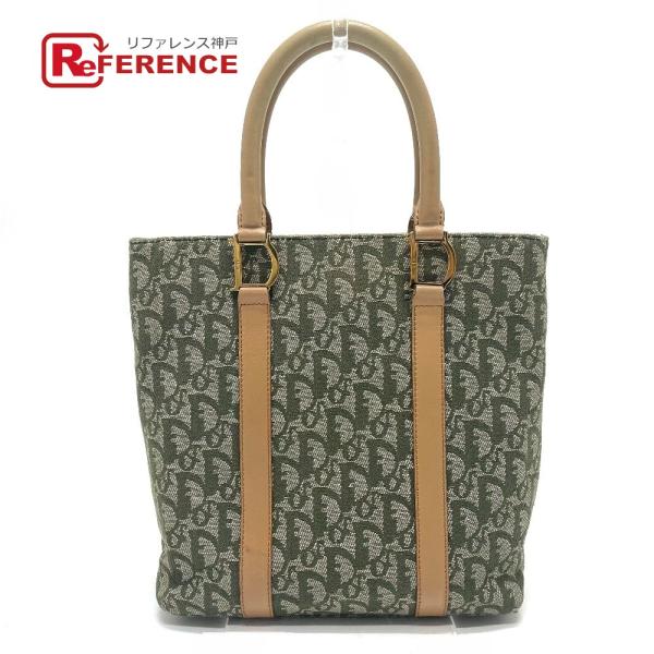 Dior ディオール トロッター ロゴ D金具 ハンドバッグ トートバッグ スクエア クラシック /...