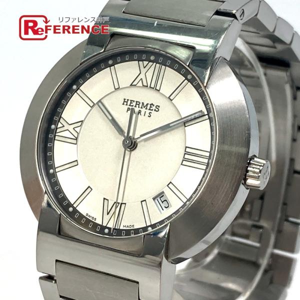 HERMES エルメス NO1.710 ノマード オートクオーツ デイト 腕時計 SS メンズ【中古...