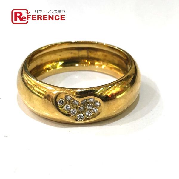 TIFFANY&amp;Co. ティファニー ハート ダイヤ リング・指輪 K18 ゴールド レディース【中...
