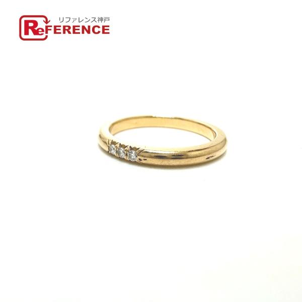 TIFFANY&amp;Co. ティファニー クラシックバンド 3PD ダイヤモンド リング・指輪 ピンクゴ...