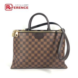 LOUIS VUITTON ルイヴィトン N41582 ブロンプトン 2WAY ショルダーバッグ 肩掛け トートバッグ ダミエ ハンドバッグ エベヌ 【中古】