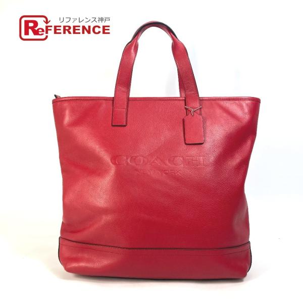 COACH コーチ F71699 ショルダーバッグ 肩掛け ロゴ カバン トートバッグ レザー レッ...