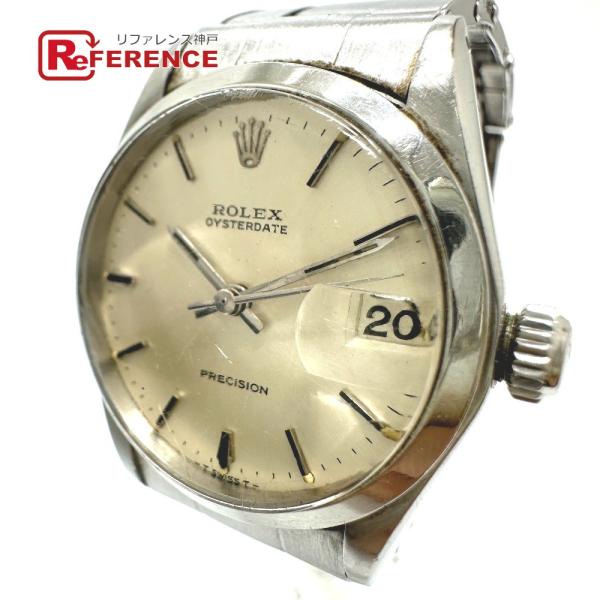ROLEX ロレックス 6466 プレシジョン  手巻き オイスター デイト 腕時計 シルバー メン...