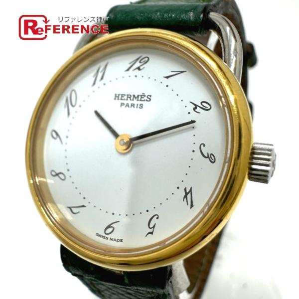 HERMES エルメス アルソー クオーツ 腕時計 シルバー/ゴールド レディース【中古】