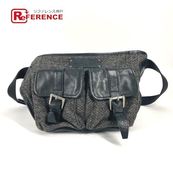 BURBERRY バーバリー ウエストバッグ ショルダーバッグ カバン ブラックレーベル ボディバッ...