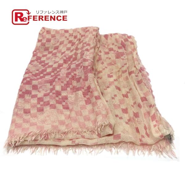 LOUIS VUITTON ルイヴィトン M72578 エトール アリゼ ダミエ ストール ピンク ...