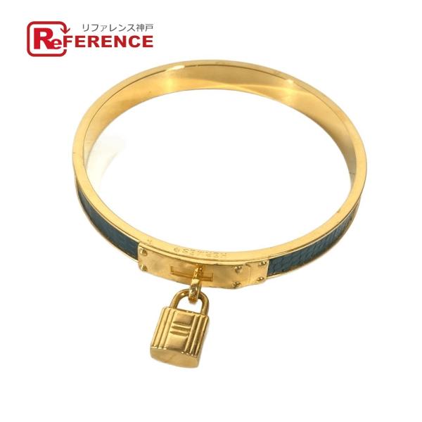 HERMES エルメス ケリー ブレス ブレスレット アクセサリー バングル グリーン レディース【...