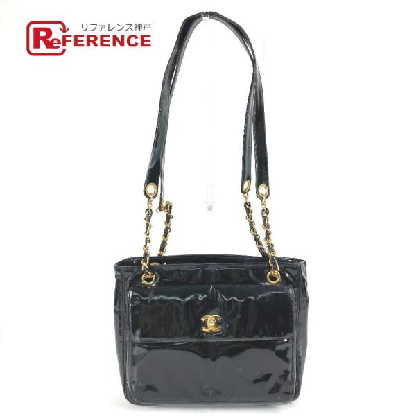 CHANEL シャネル A08036 CC ココマーク ロゴ カバン トートバッグ チェーン ショル...