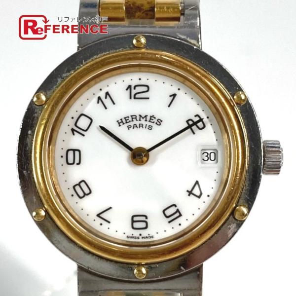 HERMES エルメス クリッパー コンビ レディースウォッチ ウォッチ ヴィンテージ クリッパー ...