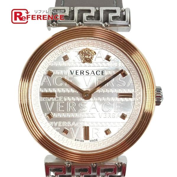 美品 VERSACE ヴェルサーチ VELW00922 MEANDER ミアンダー レディースウォッ...