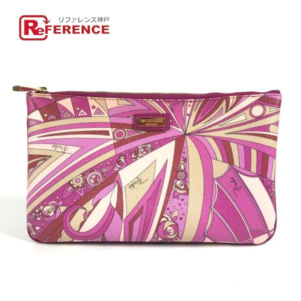 Emilio Pucci エミリオプッチ ロゴ コスメティックケース カバン ポーチ セカンドバッグ...