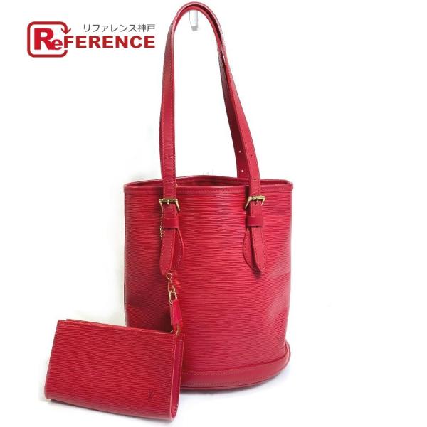 美品 LOUIS VUITTON ルイヴィトン M5899E エピ プチ バケットPM ショルダーバ...