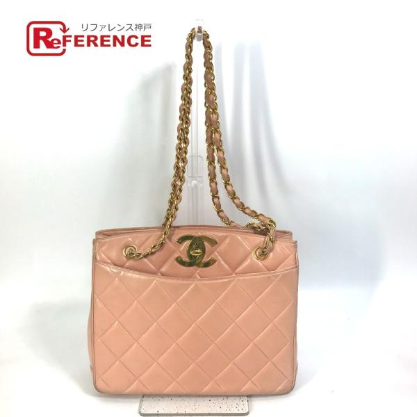 CHANEL シャネル CC ココマーク マトラッセ キルティング カバン チェーンバッグ トートバ...