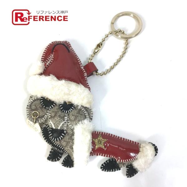GUCCI グッチ グッチョリ サンタクロース クリスマス キーリング GG チワワ 犬 カバン キ...
