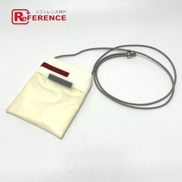 PRADA プラダ ロゴ ポシェット  斜め掛け サコッシュ スポーツ ショルダーバッグ ホワイト【...