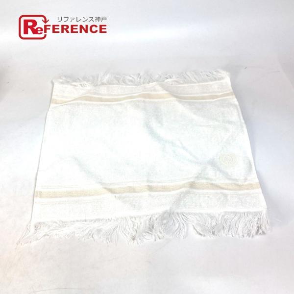 未使用 HERMES エルメス ハンドタオル フリンジ  タオル ホワイト レディース【中古】