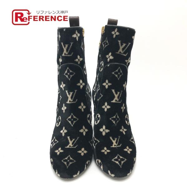 LOUIS VUITTON ルイヴィトン 1A95Y アンクルブーツ シルエットライン モノグラム ...