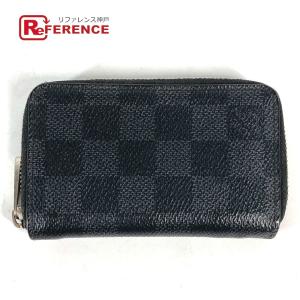 LOUIS VUITTON ルイヴィトン N63076 ジッピーコインパース 小銭入れ 財布 ラウンドファスナー ダミエグラフィット コインケース【中古】｜reference