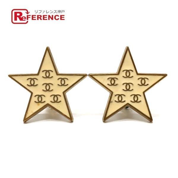 CHANEL シャネル スター 星 CC ココマーク ヴィンテージイヤリング アクセサリー 01P ...