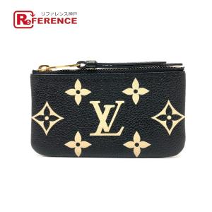 LOUIS VUITTON ルイヴィトン M80885 カードキーケース ポシェット・クレ キーケース モノグラムアンプラント  ノワール 【中古】｜reference