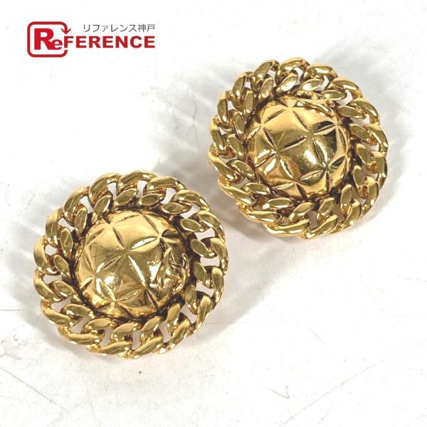 CHANEL シャネル ラウンドチェーン CC ココマーク アクセサリー ヴィンテージ イヤリング ...