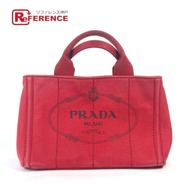 PRADA プラダ カナパ CANAPA ミニ MINI ハンドバッグ カバン ロゴプレート トート...
