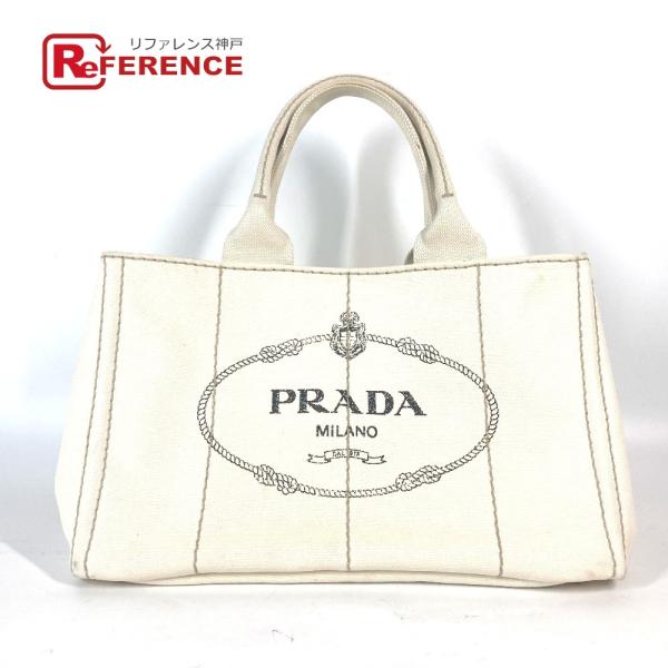 PRADA プラダ BN1877 カナパ CANAPA ハンドバッグ カバン ロゴプレート トートバ...