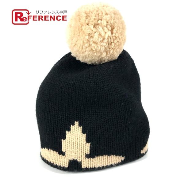 美品 LOUIS VUITTON ルイヴィトン M70840 ボネ モーニングラム ビーニー 帽子 ...