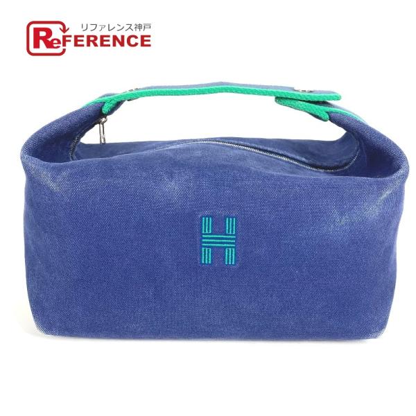 HERMES エルメス ブリッドアブラックGM カバン ポーチ バニティバッグ Hロゴ  ハンドバッ...