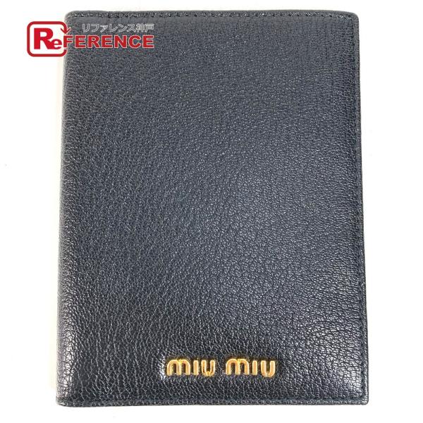 MIUMIU ミュウミュウ 5MD001 ロゴ 2つ折り ステーショナリー 名刺入れ パスケース カ...