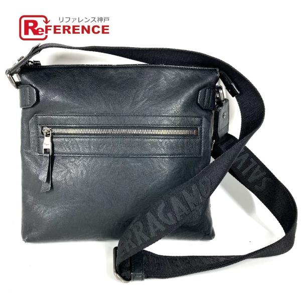 Salvatore Ferragamo サルヴァトーレフェラガモ ロゴ カバン 斜め掛け ショルダー...