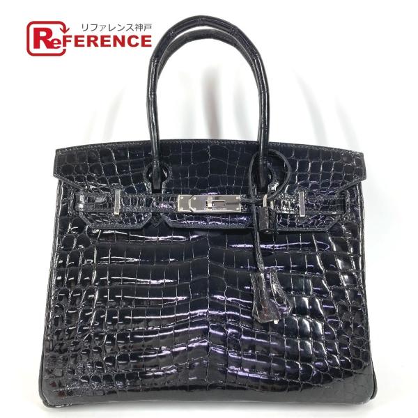 HERMES エルメス バーキン30 バーキン 30 カバン バッグ トートバッグ クロコ シャイニ...