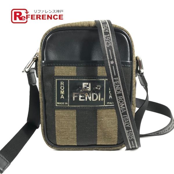 FENDI フェンディ 7VA456 ロゴ ペカン ポシェット 斜め掛け カバン バック ショルダー...