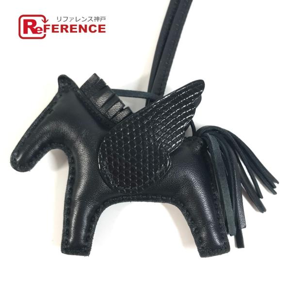 美品 HERMES エルメス ロデオ ペガサス PM タッチ バッグチャーム キーホルダー 馬 シュ...