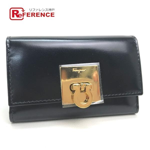 Salvatore Ferragamo サルヴァトーレフェラガモ ガンチーニ 6連 キーケース レザ...