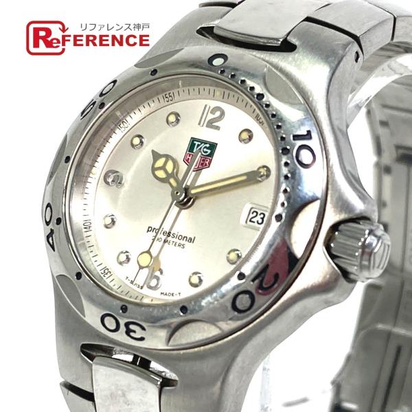 TAG HEUER タグホイヤー WL1314 クォーツ デイト 腕時計 SS シルバー レディース...