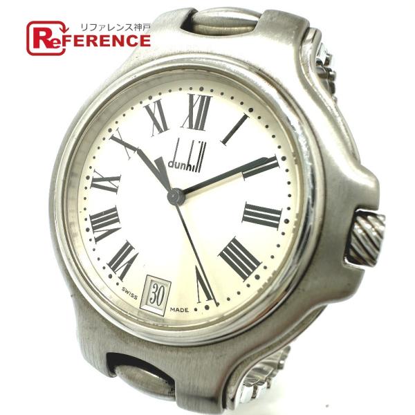 Dunhill ダンヒル ミレニアム クオーツ デイト 腕時計 シルバー メンズ【中古】