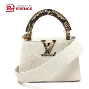 未使用 LOUIS VUITTON ルイヴィトン N98477 カプシーヌ MINI 2WAY ハンドバッグ ホワイト レディース【中古】｜reference