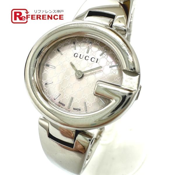 GUCCI グッチ YA134510/134.5 バングルウォッチ クォーツ グッチシマ 腕時計 シ...