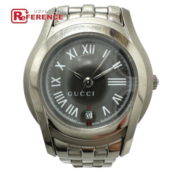 GUCCI グッチ 5500L Gクラス クオーツ デイト 腕時計 シルバー レディース【中古】