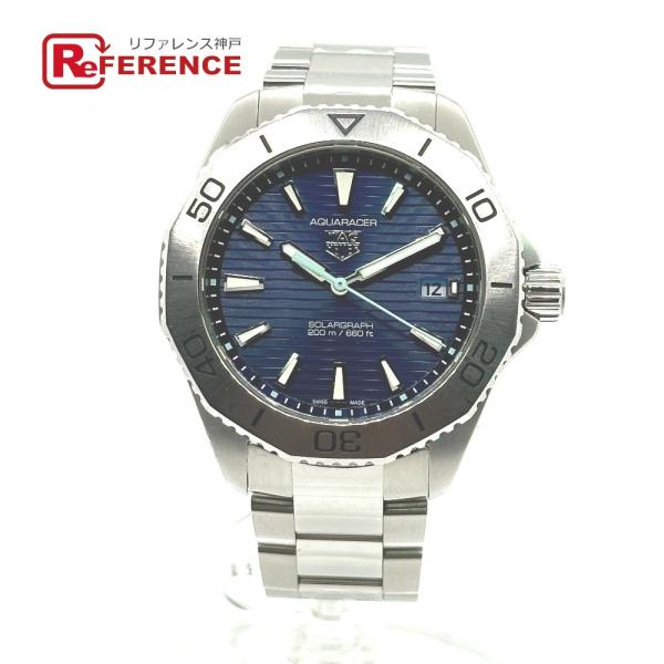 TAG HEUER タグホイヤー WBP1113 アクアレーサー ソーラーグラフ クォーツ デイト ...