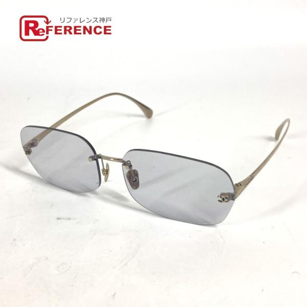 CHANEL シャネル 4271-T CC ココマーク アイウェア 眼鏡 メガネ サングラス ゴール...