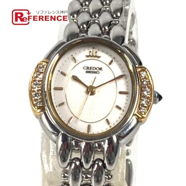 SEIKO セイコー 2J81-5000 クレドール サイドダイヤ  ウォッチ レディース腕時計 腕...