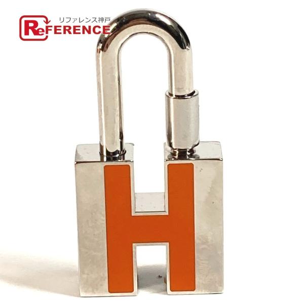 HERMES エルメス カデナ 南京錠 チャーム Hロゴ 鍵 アクセサリー ペンダントトップ シルバ...