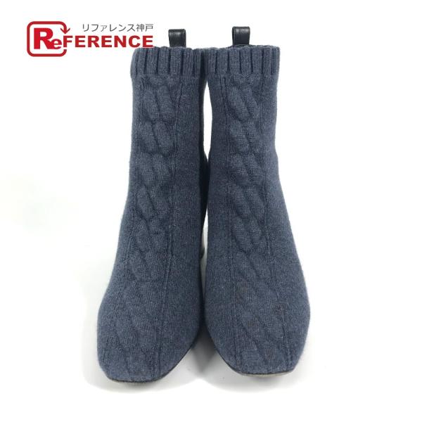 HERMES エルメス ヴォルヴェール ショート 靴 シューズ アンクル ヒール ニット ソックスブ...