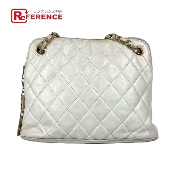 CHANEL シャネル マトラッセ キルティング ロゴ ロゴ Wチェーンバッグ 肩掛け ショルダーバ...