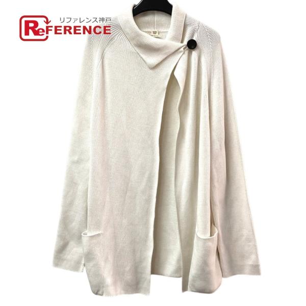 美品 HERMES エルメス アウター コート ニットコート 長袖 アパレル ボタン カーディガン ...