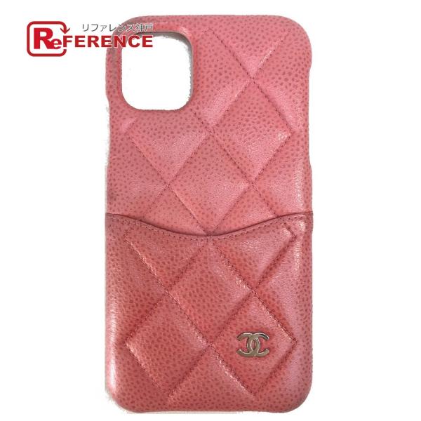 CHANEL シャネル CC ココマーク マトラッセ iPhone 11 スマートフォンケース レザ...