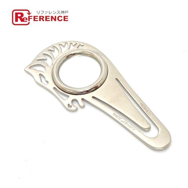 HERMES エルメス ホースモチーフ シュバル 馬 ルーペ ブックマーカー 雑貨 ステンレス シル...